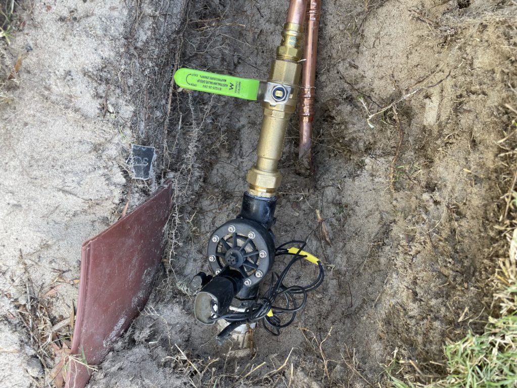 update mains connection to meet water corporation guidelines
